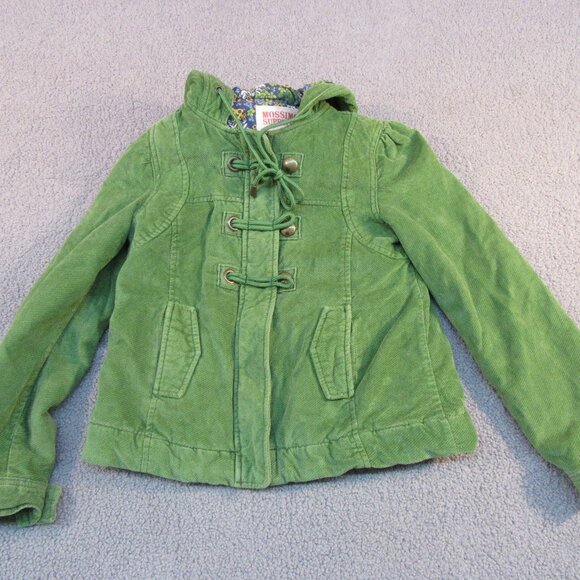 Mossimo Corduroy Hoodie Jacket – Women’s Small – Green Fall Streetwea - Picture 1 of 12